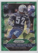 2015 Panini Prizm Rookies Green Crystal Prizm 62/75 Denzel Perryman #226 ke4