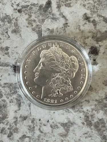 1881 CC Morgan Silver Dollar $1 Brilliant Uncirculated 90% Silver