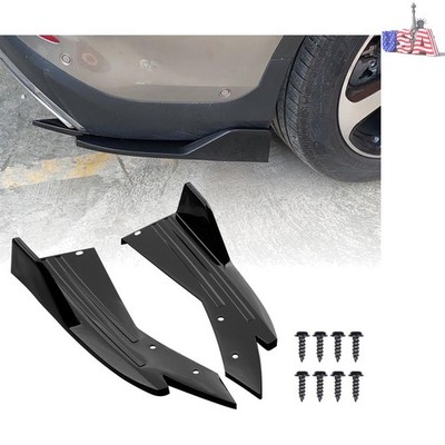 Car Rear Bumper Lip, ABS Universal Protector Bumper Lip, Strip Spoiler Side S...