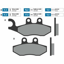Pastiglie freno POLINI sinterizzate PIAGGIO 125 X EVO 2007-2014