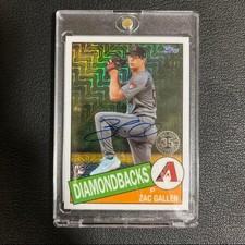 2023 Topps Zac Gallen 1/1 Auto Rookie Card Y+S All-Star Starter. rookie card picture