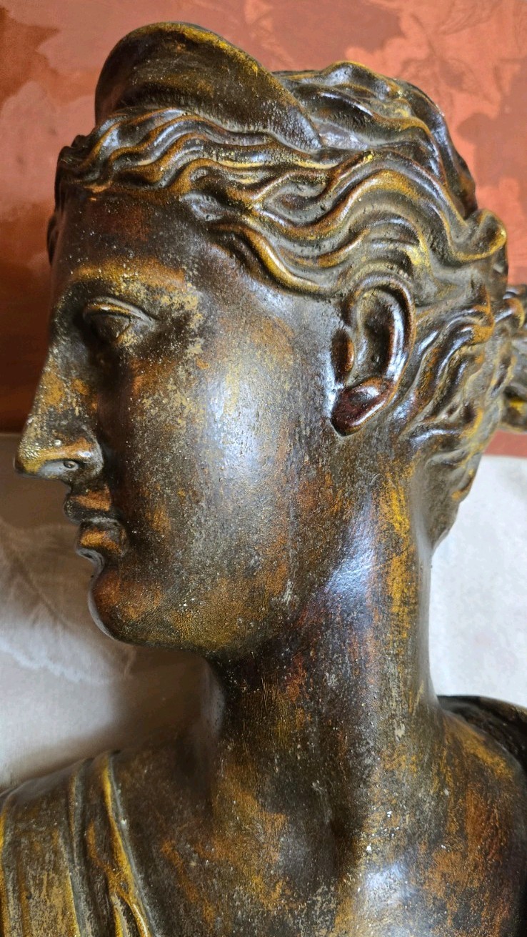 Large Artemis Diana Bust Sculpture Statue Greek 23 In Bust Statue Classical Art