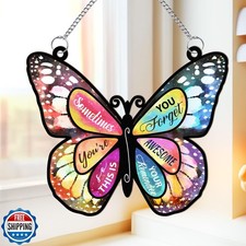 Macorner Acrylic Window Hanging Suncatcher Butterfly Window, Birt