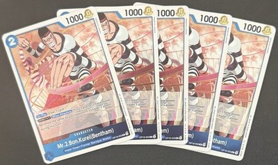 One Piece (x5) Mr.2.Bon.Kurei (Bentham) OP16-055 Rare Foil NM