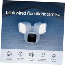 Wired Floodlight Camera, Smart security camera, 2600 Floodlight Only White