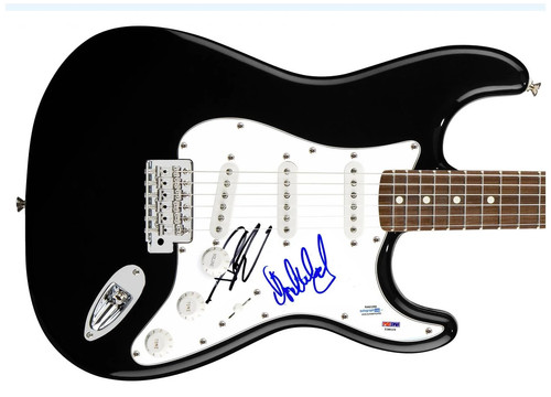 Aerosmith Signed X2 Autographed Guitar Steven Tyler ACOA