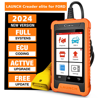 LAUNCH Creader Elite OBD2 Diagnosegerät KFZ Auslesegerät SAS All system Für Ford