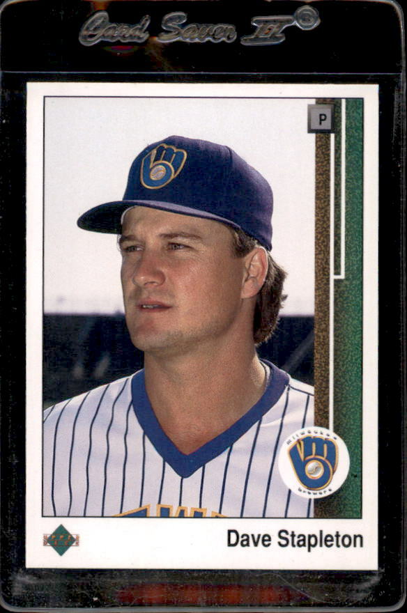 1989 Upper Deck #304 Dave Stapleton Milwaukee Brewers - Nice Card!
