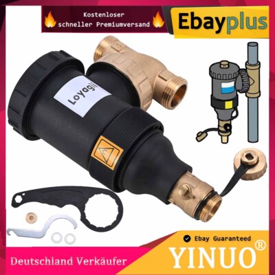 Magnetischer Schlammabscheider 1 zoll / DN25 Schmutzfänger Magnet Filter DHL