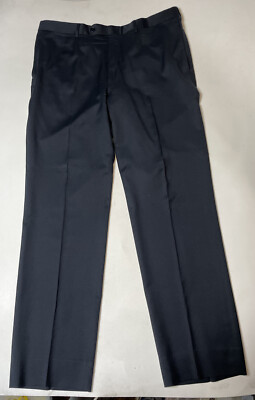 Designer Dress Pants Mens Size 56 Navy Blue Spain Trousers Viscose **NO  LABEL** | eBay