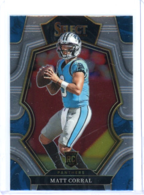 Matt Corral Rookie RC 2022 Panini Select Premier Base #115 Carolina Panthers