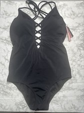 Victoria s Secret Women s Braided Black One Piece Swimsuit. Size Small. NWT