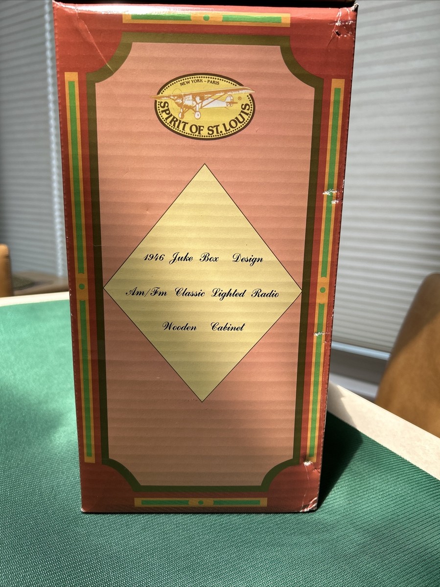 Spirit of St. Louis 1946 Juke Box Design, replica, lighted radio