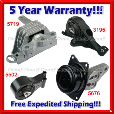 M901 Fits 2013-2015 Chevrolet Malibu 2.0L AUTO, Engine Motor & Trans Mount Set