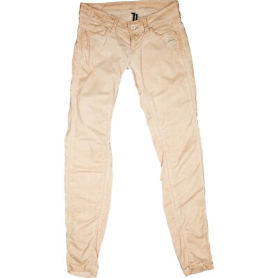 Gang W27 Jeans Hose Rosa Damen stretch Slim Leg Skinny low R. dünn Stoff 34 L30