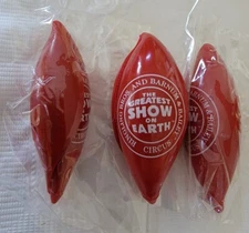 Red Plastic Clown Nose Costume Barnum & Bailey Greatest Show on Earth 3 pcs Rare