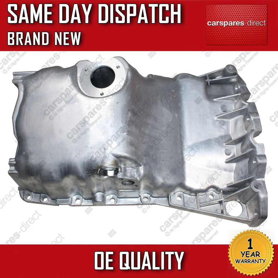 VW PASSAT 1.9 TDI 1998-2005 ENGINE OIL SUMP PAN WITH SENSOR HOLE 06B103601N - Image 2 of 4