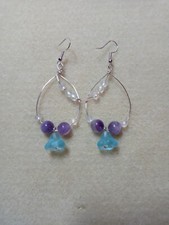 Flower Hoop Earrings