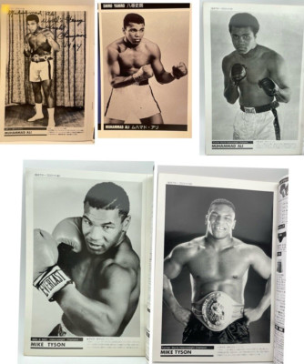 World Boxing, Mike Tyson 2Bromide, Muhammad Ali 2Bromide 1Card, (Total 5SET)