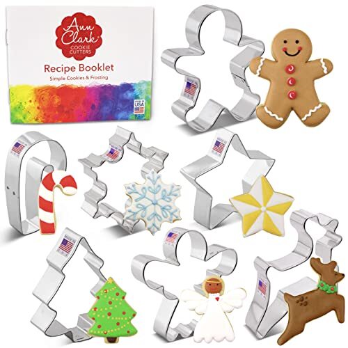 Ann Clark Cookie Cutters Set di formine per biscotti a tema natalizio 7 (R0G)