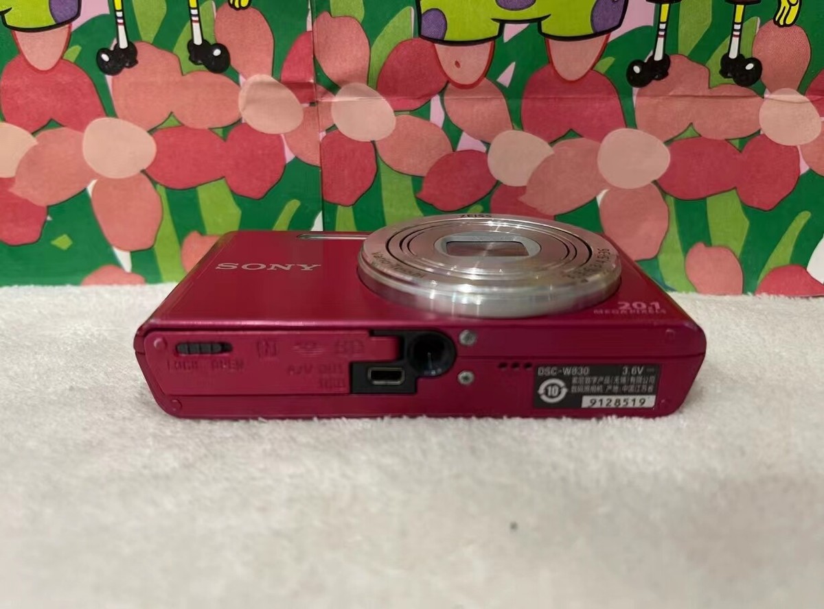 Sony DSC-W830 CyberShot 20.1MP Digital Camera Black 8x Zoom w