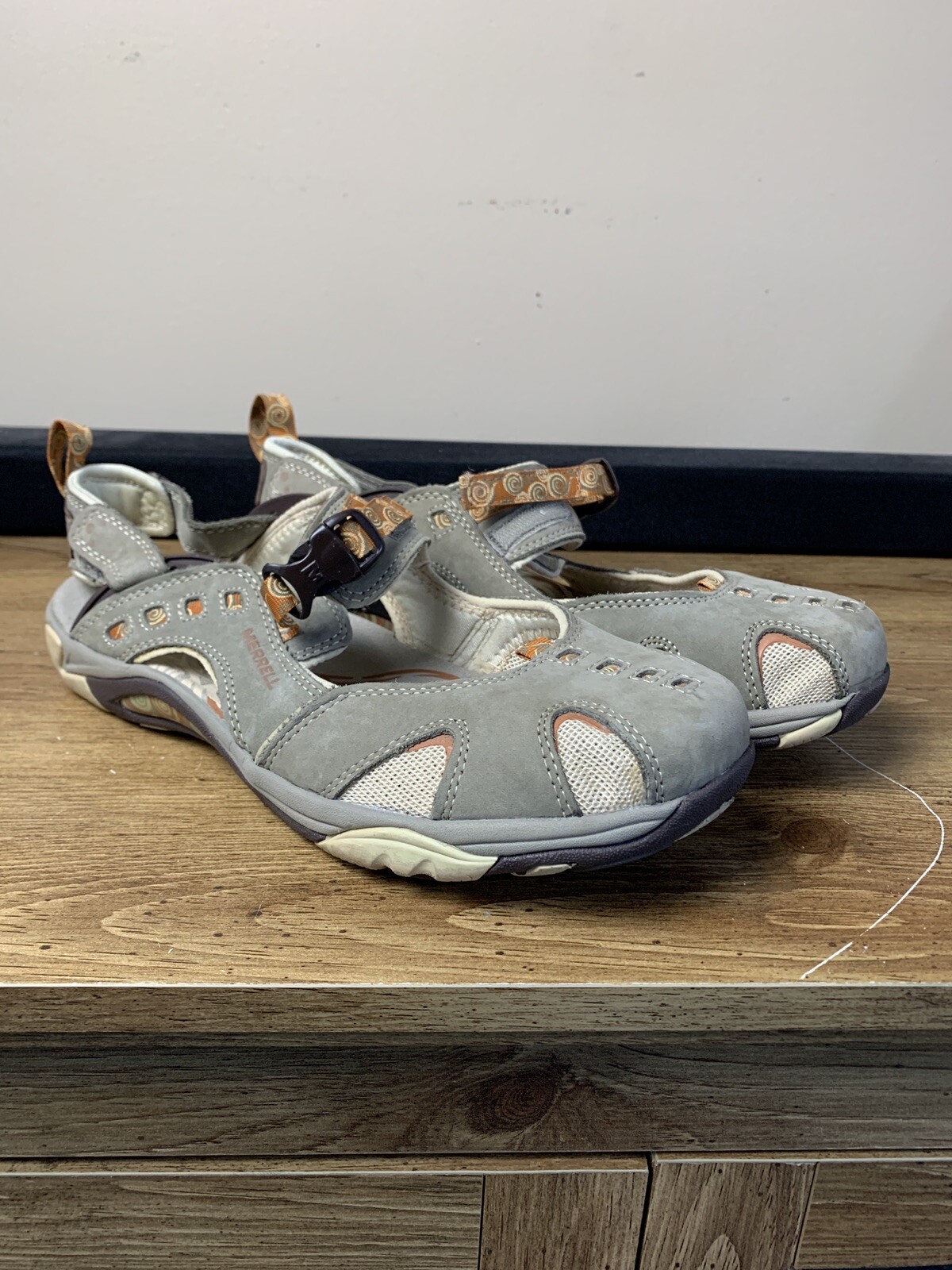 Sandali da passeggio Merrell Vibram Sirena Zenzero Brindle donna taglia 11 J85144