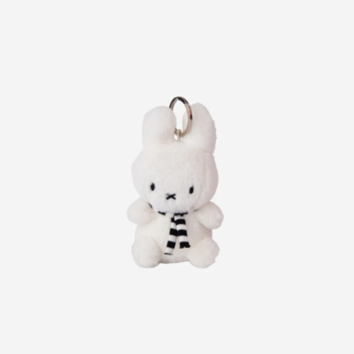 Bon Ton Toys Miffy Sitting Keychain with Scarf White / Bon Ton