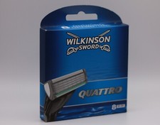 Genuine Wilkinson Sword Quattro Razor Blades and handle 1 8 16 pack handle