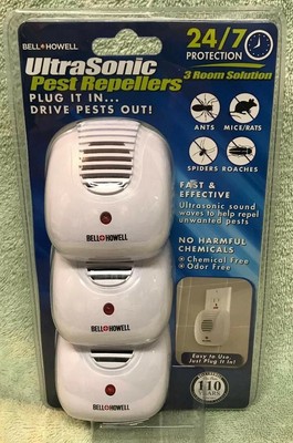 Bell & Howell Plug In Ultrasonic Pest Rodent Repeller 3 ...