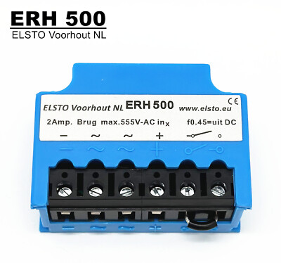 1 Pc. ELSTO Voorhout NL ERH 500 2Amp 555V AC Brake Rectifier module 6-terminal
