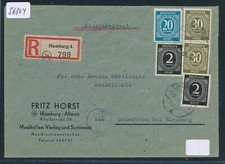56304) RZ 24 Hamburg 4, Geschäfts-Reco-Brief 1946