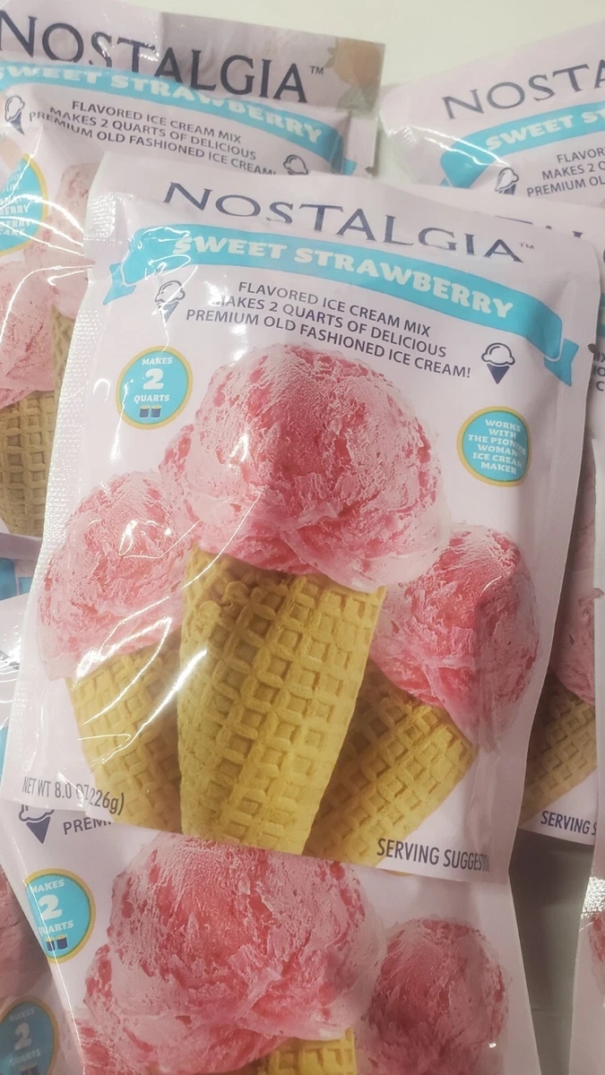 Nostalgia Strawberry Ice Cream Mix