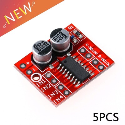 5PCS 1.5A 2-Way MX1508 DC Motor Module PWM Speed Dual H-Bridge Stepper L298N