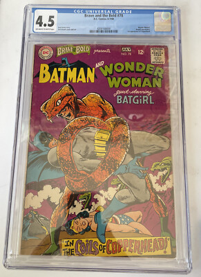 Brave and the Bold #78 DC Comics CGC 4.5 OW/W pages 1st app Copperhead