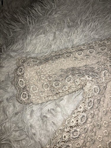 Zara girls sz. 13/14 beautiful Ivory lace, lined dress. Great shape - Picture 6 of 13