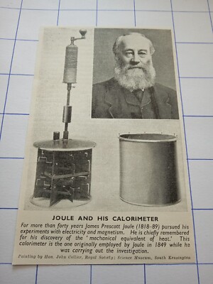 James Prescott Joule & sein Kalorimeter Elektrizität Magnetismus