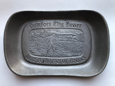 Wilton Armetale ''Give Us This Day Our Daily Bread'' Pewter Tray COLUMBIA PA pla