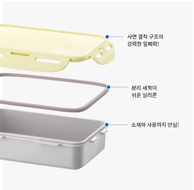 Lock & Lock Daily Cotton Dosilock BPA Free 3 Layers Lunch Box Bag Set - Image 3 of 4