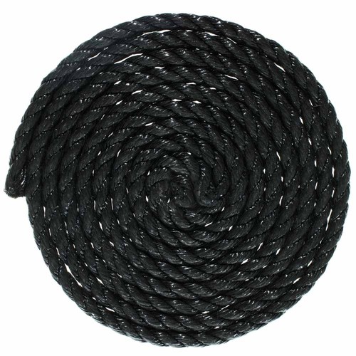 GOLBERG Twisted Polypropylene Rope 1/4", 5/16", 3/8", 1/2", 5/8" in Black - Picture 4 of 4