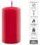 FINK Kleine Stumpenkerze Schwarz – 10 Cm Hoch, 8 Cm Durchmesser, Ca. 40h Brenndauer, Für Windlichter & Kerzenständer