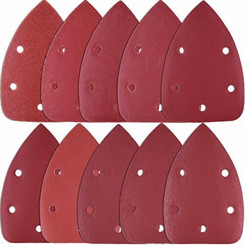 SIQUK Fornitura 100 Pezzi Carta Abrasiva Mouse Grana 80 180 240