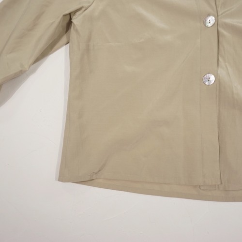 FOX`S Damen Hemd / Bluse Gr. 42 sand 3/4 Ärmel Kragen Oberteil Hemdbluse Baumwol - Bild 3 von 13