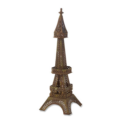 Metal EIFFEL TOWER 24'' Figure Jewelry Display with Hooks Paris Olympics New