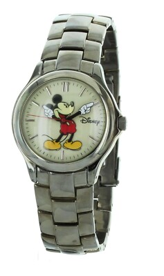 Men's DISNEY Mickey Mouse watch Silver tone case/band MU0930