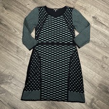 NINE WEST Long Sleeve Knee Length Dress - SMALL