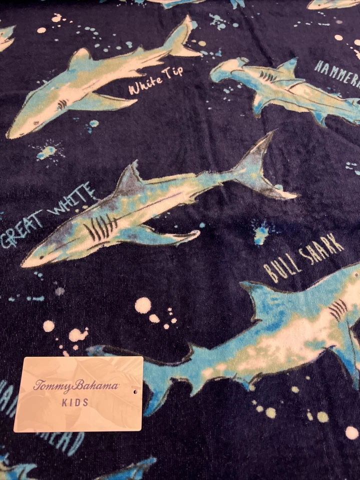 Lote de 2 toallas de playa Tommy Bahama niños 28X58 100 % algodón Oeko Tex Standard100 nuevas con etiquetas Foto 2 de 4