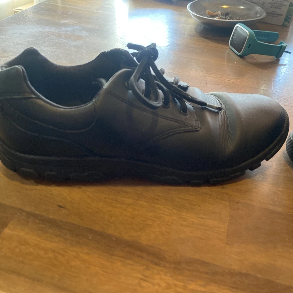 Мужские черные кожаные удобные повседневные туфли на шнуровке Hush Puppies MALL WALKER H18914 - Изображение 4 из 4