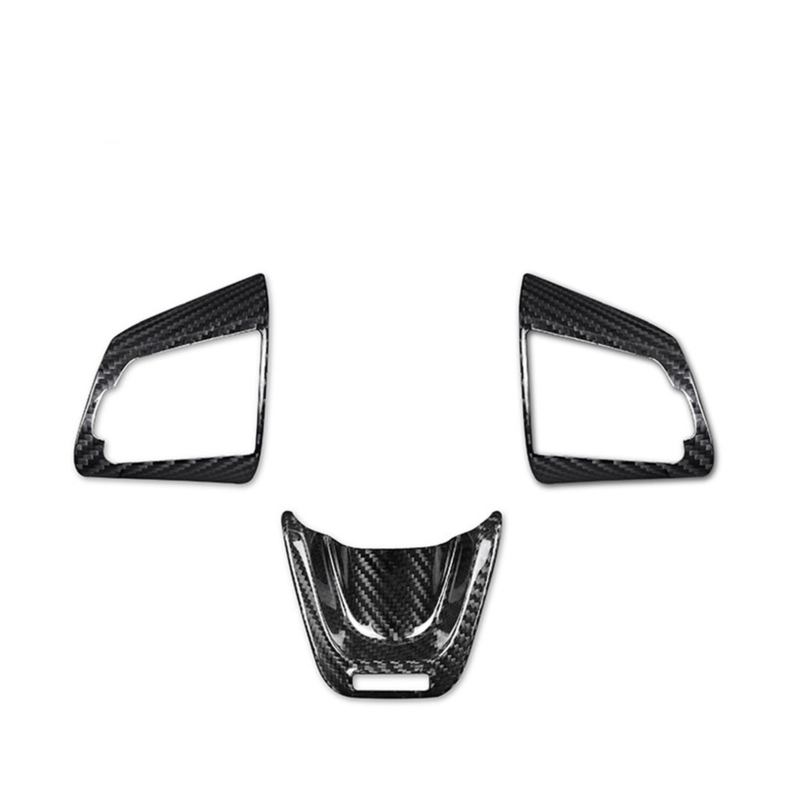 3Pcs Car Steering Wheel Cover Trims For Kia Stinger 20182023 Carbon