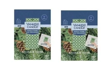2 PACK Yankee Candle Balsam & Cedar Scent Whole House Filter Pad Air Freshener