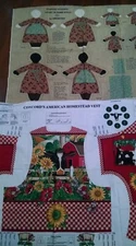Vintage Cut And Sew Ameritex Dolls and Concord Homestead Vest Lot of 2 New 90s